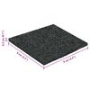 vidaXL Pad per patio in granuli di gomma Nero 9 x 9 x 0,3 cm Gomma