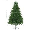 vidaXL Albero di Natale Preilluminato con Palline Verde 180 cm