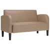 vidaXL Divano Divanetto Cappuccino 110 cm in Similpelle