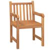 vidaXL Set da Pranzo per Giardino 5 pz in Legno Massello di Teak