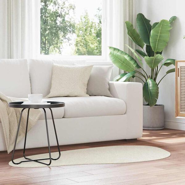 vidaXL Tappeti per area HUARTE Crema 80 x 150 cm Poliestere