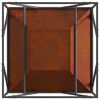 vidaXL Focolare Marrone 80 x 80 x 40 cm