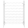 vidaXL Portabottiglie per 48 Bottiglie Bianco in Metallo