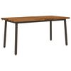 vidaXL Tavolo da pranzo con bordo vivo 160 x 90 x 75 cm Naturale