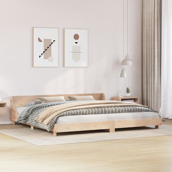 vidaXL Letto senza Materasso 180x200 cm in Legno Massello di Pino