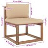 vidaXL Set Salotto Giardino Pallet Cuscini 4 pz Legno Pino Impregnato