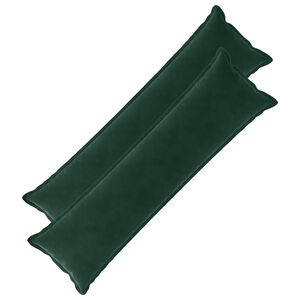 vidaXL Cuscino con cuscino HOUTEN 2 pz Verde Scuro Velluto