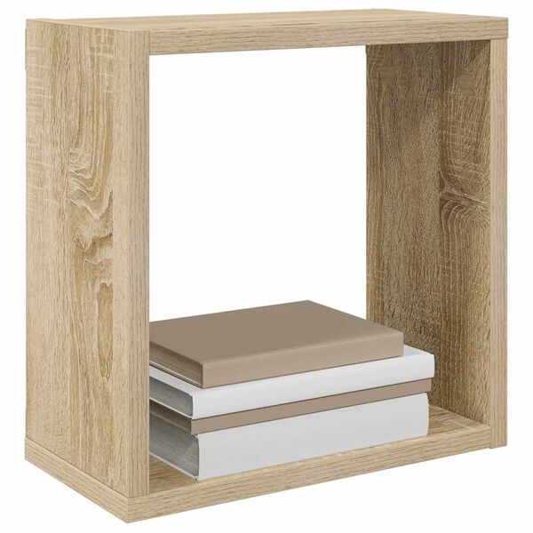 vidaXL Mensole a Cubo 6 pz Rovere Sonoma 30x15x30 cm