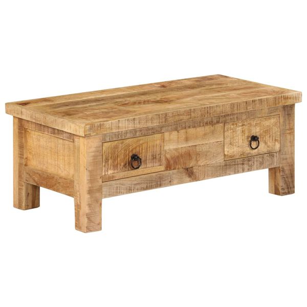 vidaXL Tavolino da Salotto 90x45x35 cm in Legno Massello di Mango