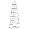 vidaXL Albero di Natale in metallo con supporto KUOPIO 180 cm Acciaio
