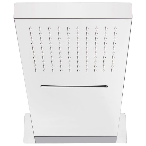 vidaXL Soffione Doccia da Parete in Acciaio Inossidabile 201 Argento