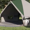 vidaXL Tenda Teepee con tetto Verde e Bianco 490 x 410 x 210 cm