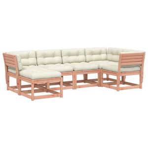 vidaXL Set Divani Giardino 6 pz con Cuscini Legno Massello di Douglas