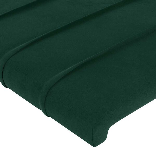 vidaXL Testiere 2 pz Verde Scuro 72x5x78/88 cm in Velluto