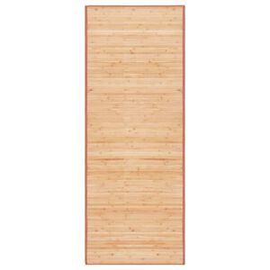 vidaXL Tappeto in Bamb&ugrave; 80x200 cm Marrone