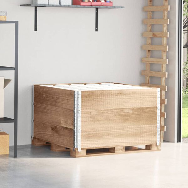 vidaXL Paretali per Pallet 3 pz 100x100 cm in Legno Massello di Pino