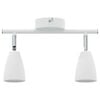 vidaXL Faretto da soffitto Bianco 25.5 x 8 x 16 cm Metallo