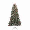 vidaXL Albero di Natale artificiale con 300 LED Verde 210 cm