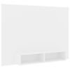 vidaXL Mobile TV a Muro Bianco 135x23,5x90 cm in Legno Multistrato