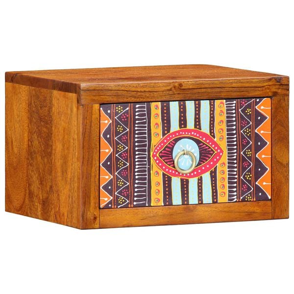 vidaXL Armadio da Notte con cassetto 2 pcs Marrone 35 x 30 x 22 cm