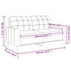 vidaXL Divano a 2 Posti Marrone 140 cm in Tessuto