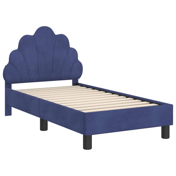 vidaXL Struttura letto per bambini con testata Blu Polizia 70 x 140 cm