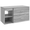 vidaXL Set di mobili per il bagno 2 pcs Sonoma grigio
