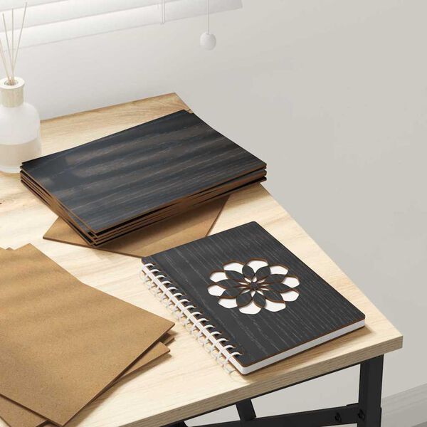 vidaXL Pannelli decorativi 150 pcs Rovere nero 15 x 21 x 0.3 cm