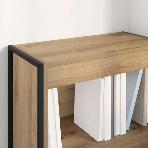 vidaXL Armadio per Libri Rovere Artigianale 80 x 30 x 155 cm