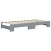 vidaXL Divano Letto Estraibile Cassetti Grigio Chiaro 80x200cm Tessuto