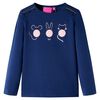 vidaXL Maglietta da Bambino a Maniche Lunghe Blu Marino 116