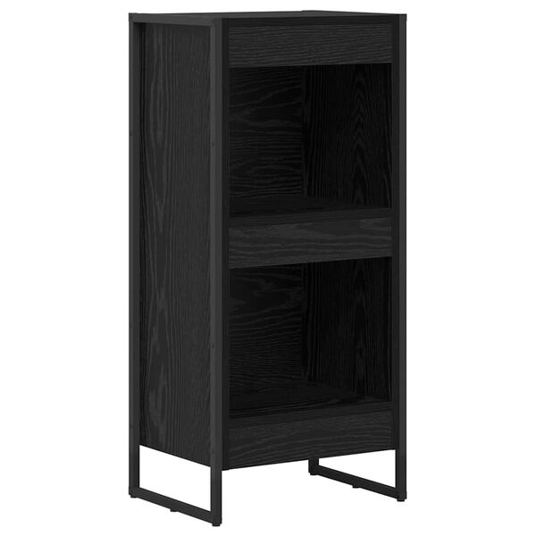 vidaXL Armadio per Libri Rovere Nero 80 x 30 x 155 cm