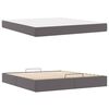 vidaXL Struttura letto con materasso con materasso 2 pcs Grigio PVC