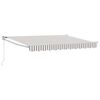 vidaXL Tenda retrattile Grigio chiaro e bianco 3,5 x 2,5 m