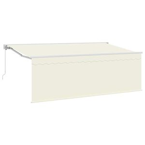 vidaXL Tenda retrattile Crema 350 x 200 cm Poliestere e Alluminio