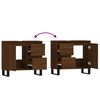 vidaXL Armadietto Bagno Rovere Marrone 65x33x60cm in Legno Multistrato