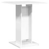 vidaXL Tavolo da Bistrot Bianco Lucido 60x60x75cm in Legno Multistrato