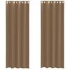 vidaXL Tende in Voile con Occhielli 2 pz Marrone Chiaro