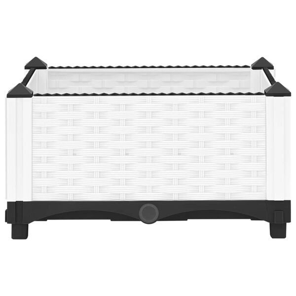 vidaXL Fioriera Rialzata 40x40x23 cm in Polipropilene