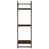 vidaXL Set Mensole Parete con Aste 6pz Rovere Marrone in Multistrato