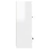 vidaXL Credenza Bianco Lucido 36x35,5x103,5 cm in Legno Multistrato