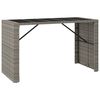 vidaXL Set Bar da Giardino 9 pz con Cuscini in Polyrattan Grigio