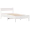 vidaXL Letto senza Materasso Bianco 90x200 cm Legno Massello di Pino