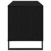 vidaXL Mobile porta vinili Rovere Nero 100 x 38 x 48 cm