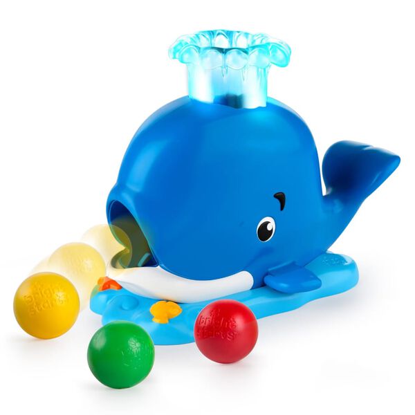 Bright Starts Giocattolo Attivit&agrave; Silly Spout Whale Popper