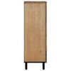 vidaXL Credenza Marrone 60x33x100 cm in Legno Massello di Mango
