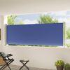 vidaXL Tenda Laterale Retrattile per Patio 117x600 cm Blu