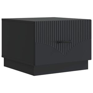 vidaXL Tavolino da salotto Nero 49 x 50 x 37 cm Legno ingegnerizzato