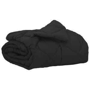 vidaXL Duvet Estivo Nero 200 x 135 cm Microfibra