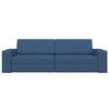 vidaXL Divano letto 200cm Blu navy Tessuto